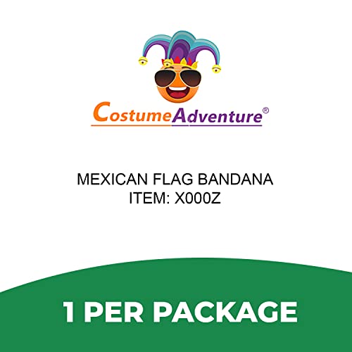 Costume Adventure Mexican Flag Bandana Mexican Bandana Mexico Bandana Mexico Flag Bandana Headband #TOP4