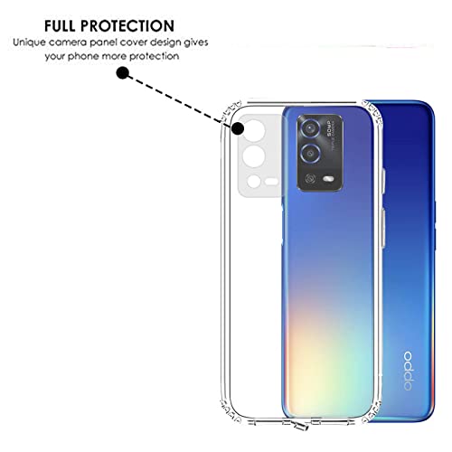 Image of VIDO Transparent Back Case Cover for Oppo A55 4G (Soft & Flexible & Camera Protection Back Case)