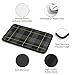 allgobee Armrest Cushion Cover Grey Hunting Plaid Tartan Universal Center Console Protector for Cars and Trucks