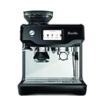 Breville the Barista Touch Espresso Machine with Grinder & Auto Milk Frother, Espresso Maker with Touchscreen & Seconds Heat Up, Cappuccino & Latte Machine for Home, BES880BTR, Black Truffle