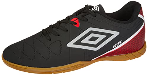 Tênis Indoor Umbro Attak Eternal Preto/Prata/Vermelho 43