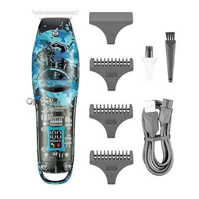 DAXXIN Hair Cutting Tool, Hair Trimmer Rechargeable Hair Clipper Cordless Hair Cutting Machine Electric Haircut Digital Display Clipper for Men