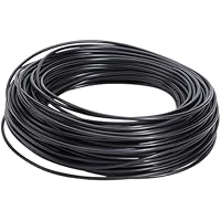 GORGECRAFT 30 m X 2.4mm Rattan Reparaturset Schwarze Synthetische Rattanrolle Solide Runde Kordel Gurtband Korbgeflecht Schilf Terrassenstühle Sofas Reparaturzubehör Für Gartenmöbel