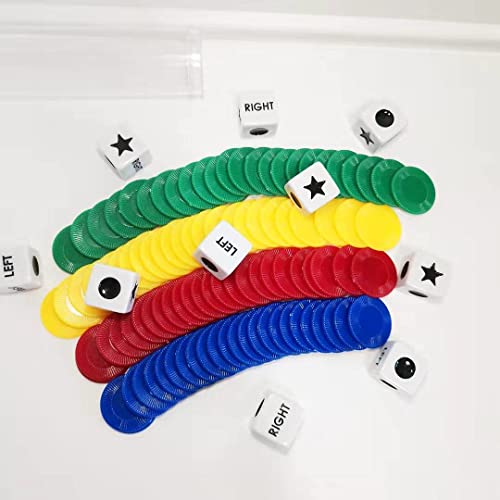 Left Right Center Dice Game Prime Set Bundle- 2 Pack Assorted Colors #TOP3