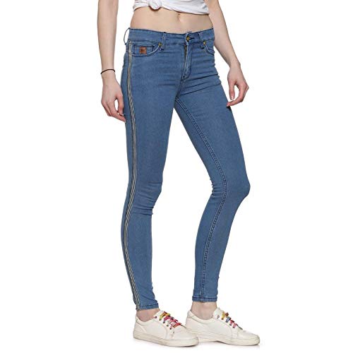 High Rise Skinny Fit Side Stripe Light 