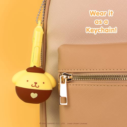 Image of Otamatone Melody Sanrio Electronic Instrument Toy Keychain - Pompompurin