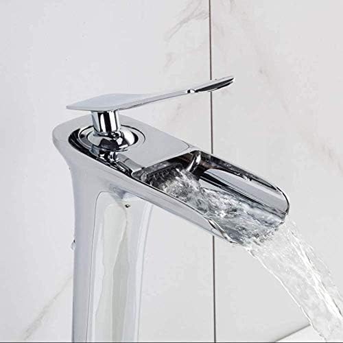 Robinet de salle de bains cascade chromé pour transformer votre routine matinale