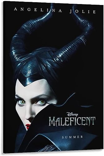 映画のポスター マレフィセント キャンバス アート ポスター と ウォール アート 写真 プリント モダン 家族 寝室 装飾 ポスター フレーム-スタイル12x18inch(30x45cm)
