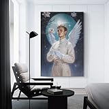 Archangel Gabriel in Moonlight Poster Leinwand Wandkunst 