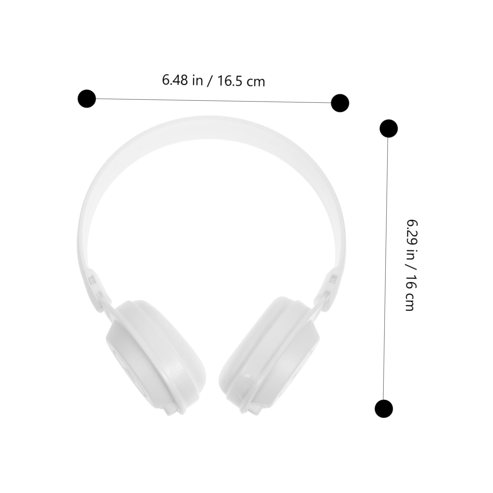 Cosplay Props Headphones, Fake Headset, White Earphone Photography Props, Fasion Decoration For Halloween Birthday Party Supplies