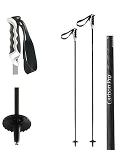 Komperdell Alpin Skistock Carbon Black - Carbon SKISTÖCKE Duplo-Griff