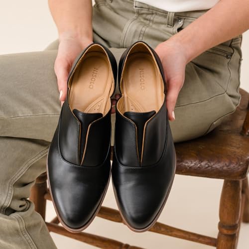Image of Nisolo Emma D'Orsay Oxford Black, 6