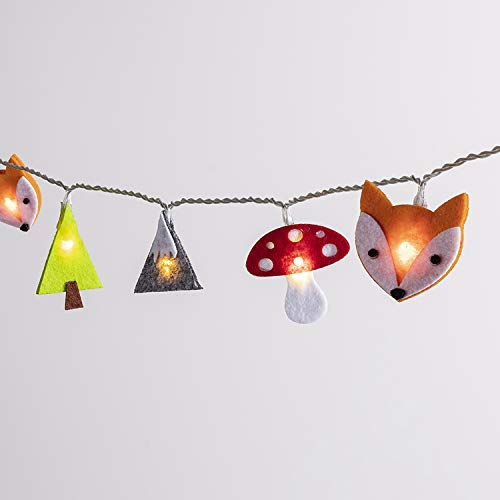 Lights4fun Cadena Luminosa Decorativa para Niños en Fieltro con