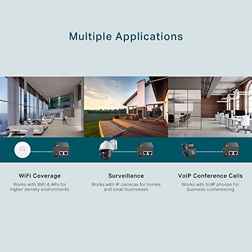 Image of TP-Link Omada 2.5GE PoE+ Injector | Non-PoE to PoE Adapter | 802.3at /af Compliant | Up to 30W | Wall Mountable | Plug&Play | Up to 100m(328 ft) | UL Certified(POE260S)