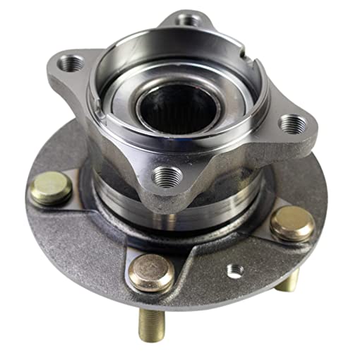 Image of TRQ Rear Left and Right Wheel Bearing and Hub Assembly Set 2 Piece Compatible with 2016-2021 Mazda CX-3 AWD