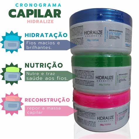 cronograma capilar completo hidralize 3x 300 g