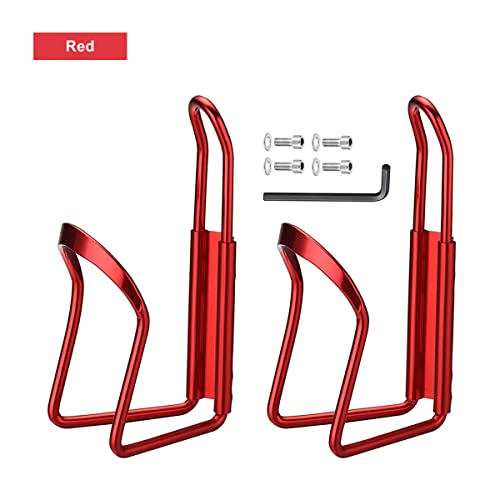 Tobefore 2Pcs Bike Water Bottle Holder Lightweight Aluminum Alloy Mountain Bicycle Water Cup Cages Cycling Drink Racks Bicycle Water Bottle Cage Holder For Outdoor Sports Activities #TOP1