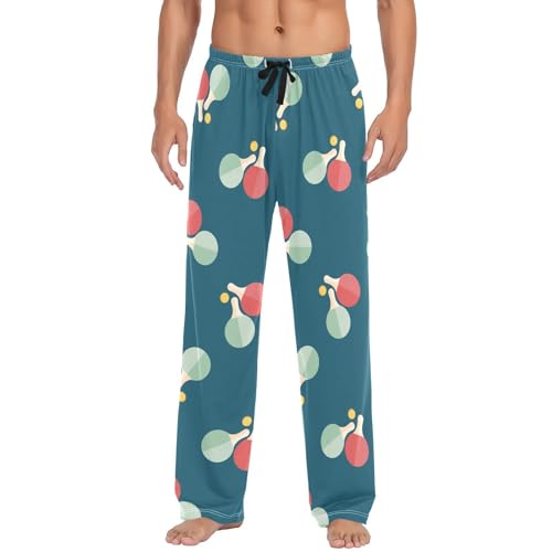 susiyo Ping Pong Men's Pajama Pants Cotton Pajama Bottoms Sleepwear PJ Pants Lounge Pants with Pocket Drawstring2