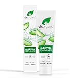 Dr Organic Aloe Vera Toothpaste, Whitening, Natural, Natural, Vegan, Cruelty-Free, Paraben & SLS-Free, Organic, 100ml, Packaging may vary