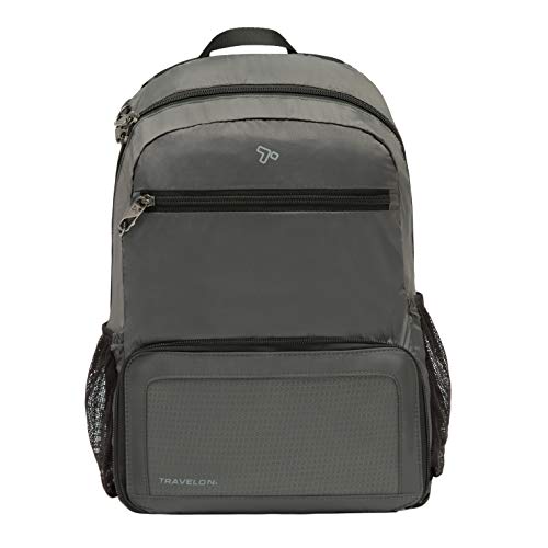 Travelon Anti-Theft Packable Backpack, Charcoal, One Size by Travelon - Used condition - CA$37.35