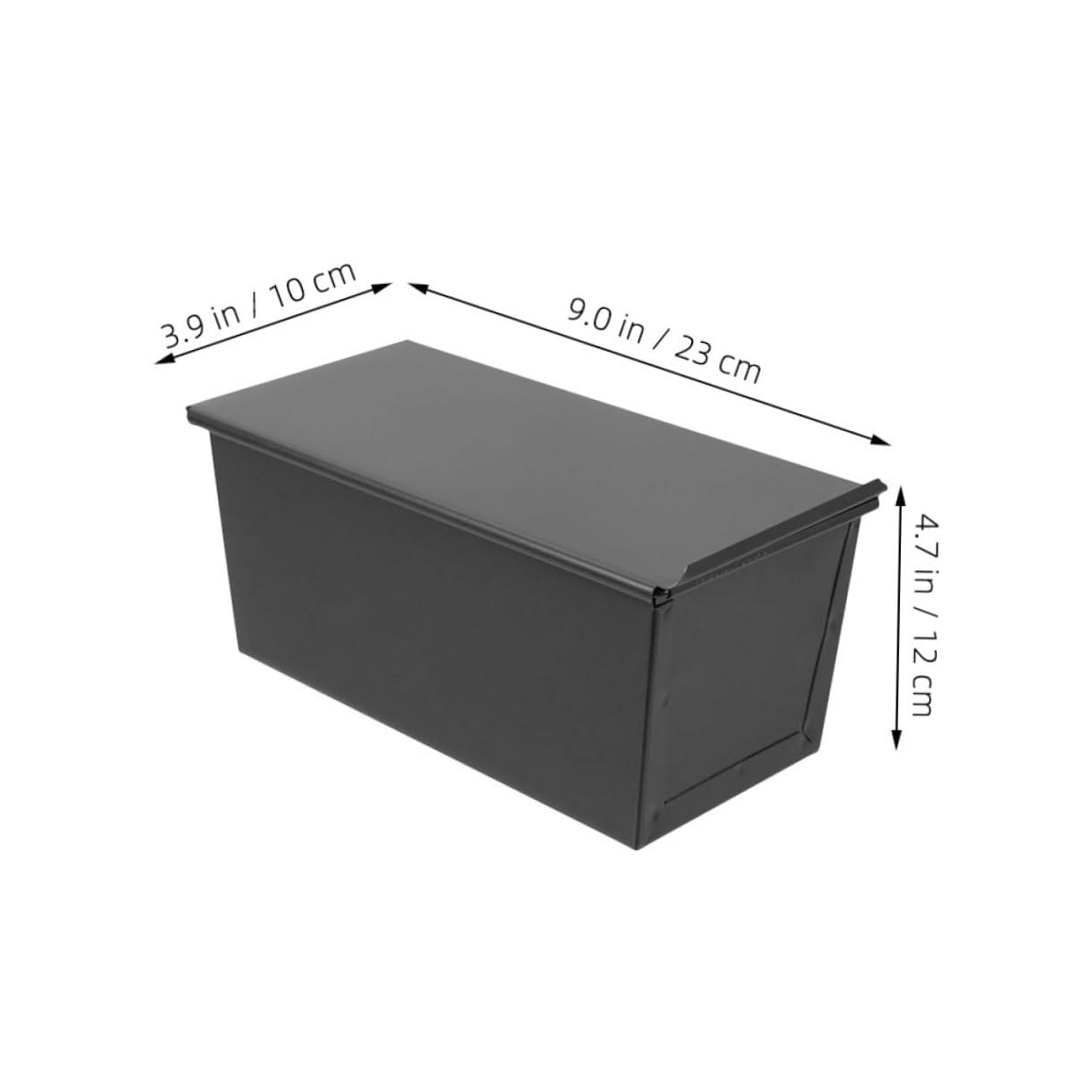 VINTORKY Professional Bread Baking Loaf Pan Lid Sliding Lid Toast Box Nonstick Metal Bread Pan French Sandwich Toast Mold