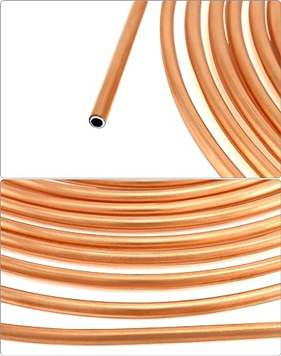 QWORK Tubo Freno Rivestito di Rame da 10 m