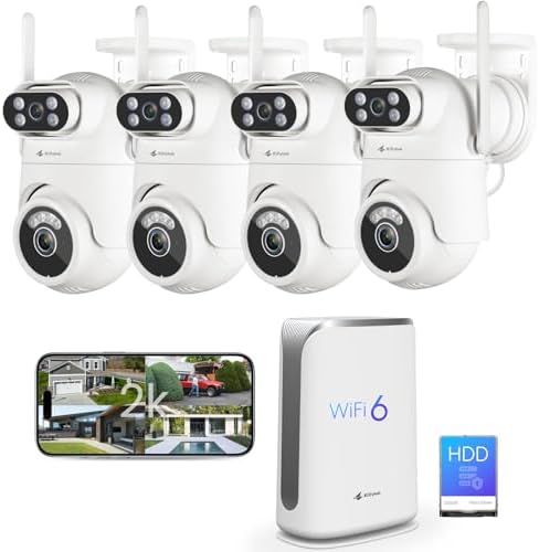 Sistema de cámara de seguridad para el hogar inalámbrico, cámaras...
