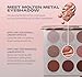 Morphe Rich & Foiled Artistry Palette - Foil-Effect Eyeshadow Palette with Matte, Shimmer & Foil Finishes - Mauve & Pink Eyeshadow with Luminous Payoff - Rose to Fame (0.35 oz)