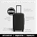 Away Carry-On Luggage - 22-Inch Lightweight Hardside Suitcase with 360° Spinner Wheels, Interior Compression System, TSA-Approved Lock - Jet Black