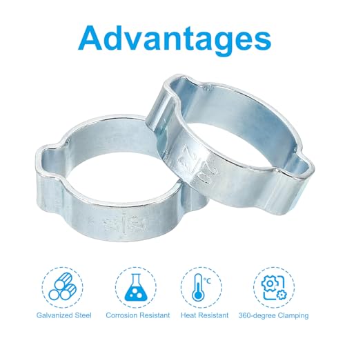 Collier de serrage à double oreille PATIKIL pour restaurer votre auto