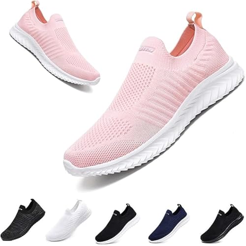 Hanani Slip On Sneakers Herren Damen Nurse Schuhe Walkingschuhe Outdoor Turnschuhe Sportschuhe Gym Bequem Leichte Schuhe Atmungsaktiv Freizeitschuhe Memory Foam Fitness Sporthalle