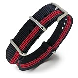 Natos.com - Cinturino NATO per Orologio in Nylon Militare G10, Uomo e Donna, Fibbia in Acciaio Inossidabile - 18mm 20mm 22mm