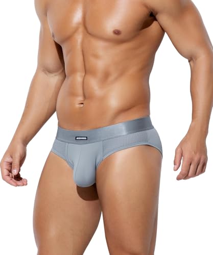 Casey Kevin Herren Slip Sexy Netz Slips Sport Atmungsaktive Briefs Unterwäsche Mesh Slips Unterhosen Männer