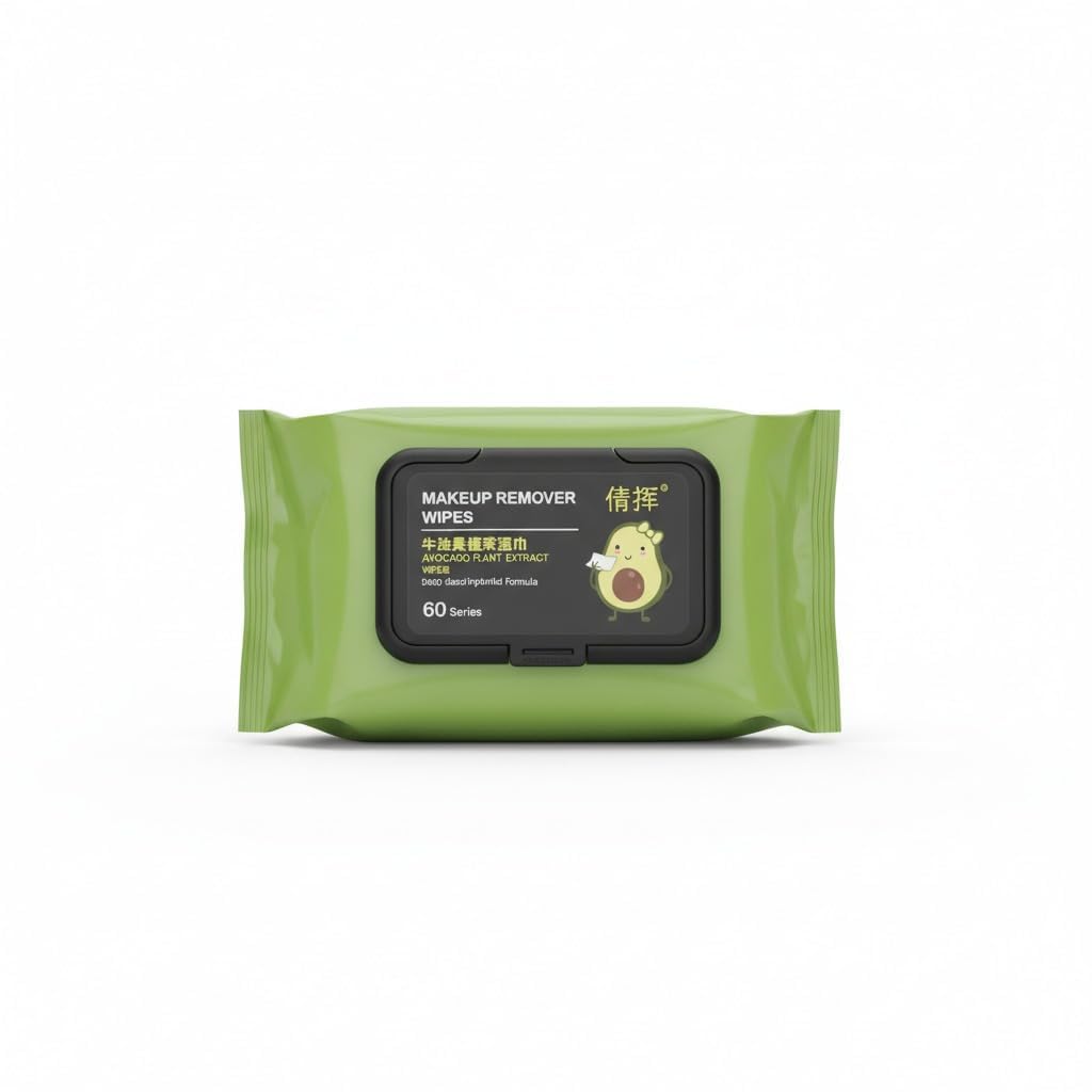 DK ZONE Avocado Makeup Remover Wet Wipes | Facial Cleansing Wipes for Face | Moisturizing Makeup Removal Tissues with Plant Essence (80 Wipes)-image-39