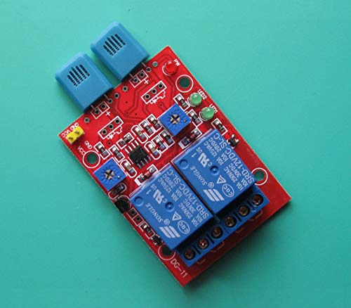 Taidacent 2-way 12V Humidity Sensor Switch HR202 Humidity Sensor Module with Relay Output Humidity Switch Relay Module For Humidity Detection Can Be Connected to 220V Electrical Appliances