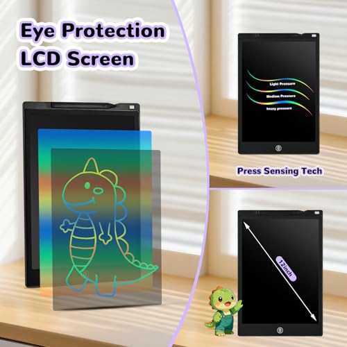 Image of PINKCAT 12 Inch LCD Graphic Writing Board Portable Digital Drawing Board Ewriter Erasable Drawing Pad Writing Tablet for Children Adults Home School Outdoor Office
