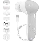 Facial Cleansing Brush Face Scrubber: USB Rechargeable IPX7 Waterproof Electric Spin Cleanser brush
