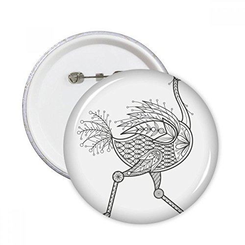 Badge oiseau de course à pied pins bouton pour customiser un vêtement terne