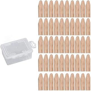 100 Pack Pocket Hole Plugs, Premium Wood Jig for Woodworking Tool, Storage Case Included for DIY Projects (Oak)