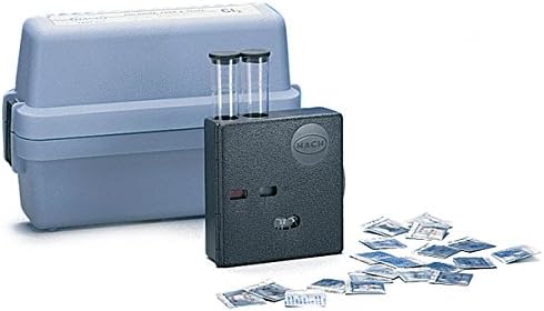 Free Chlorine Color Disc Test Kit, CN-66F Model, Powder DPD Reagent, Visual Colorimetric Method, 0.1–3.4 mg/L Range, Field and Lab Use, Pack of 100, 223102
