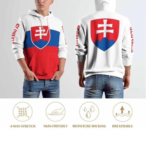 Sweat-shirt à capuche Slovaquie, pull confortable à offrir - 5
