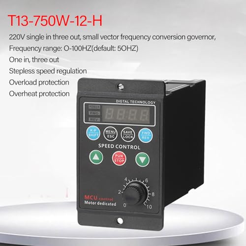 Variador de frecuencia trifásico 750W convertidor individual a tres velocidades industrial 5