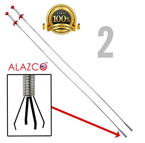 image for 2 ALAZCO 36” Extra Long Flexible Grabber Pickup Tool Retractable Cla