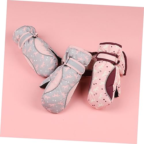 Amosfun Luvas Quentes Luvas De Ciclismo Luvas De Snowboard Luvas De Esqui Luvas Térmicas Crianças Fa