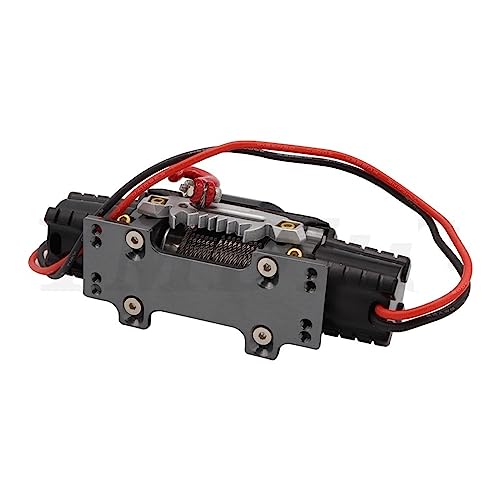 Winche eléctrico doble motor metálico para auto RC 1/10 miniatura 4