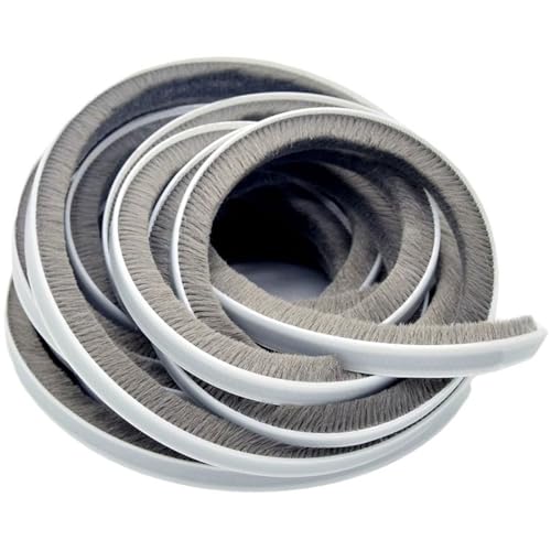 Unikicool Burlete Cepillo,Burlete Puerta,Junta de Cepillo autoadhesiva para Ventana,Aislante Térmico,Antipolvo,Antiinsectos,Insonorizado,para Anti Frío,Aislante,Ruido y Colisión