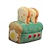 Ylight Toast Pane Giocattolo Peluche,Toast Pane Giocattolo Peluche Simulazione 3D Pane Forma Cuscino, Toast Bambola Farcita