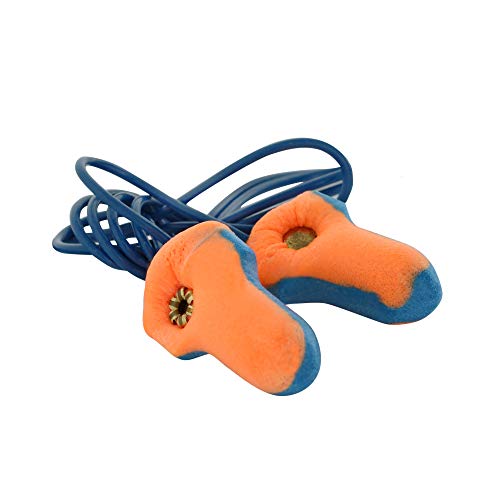 Howard Leight by Honeywell Laser Trak Detectable Disposable Foam Earplugs, 100-Pairs (LT-30), Orange