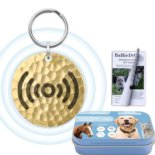 Natural Flea & Tick Repellent Collar Pendant for Dogs & Cats –12-...