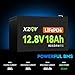 XZNY Compact 12V 18Ah LiFePO4 Lithium Battery, 4000+ Cycles 12 Volt Lithium Battery Built-in 20A BMS, 12V 18Ah Battery for Garmin Fish Finder Battery, Power Wheels, Mobility Scooter, Lighting Supply